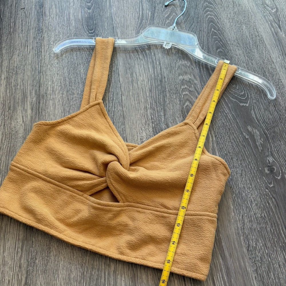 Madewell Cutout Knot-Front Crop Tank Top Size M - Picture 8 of 8